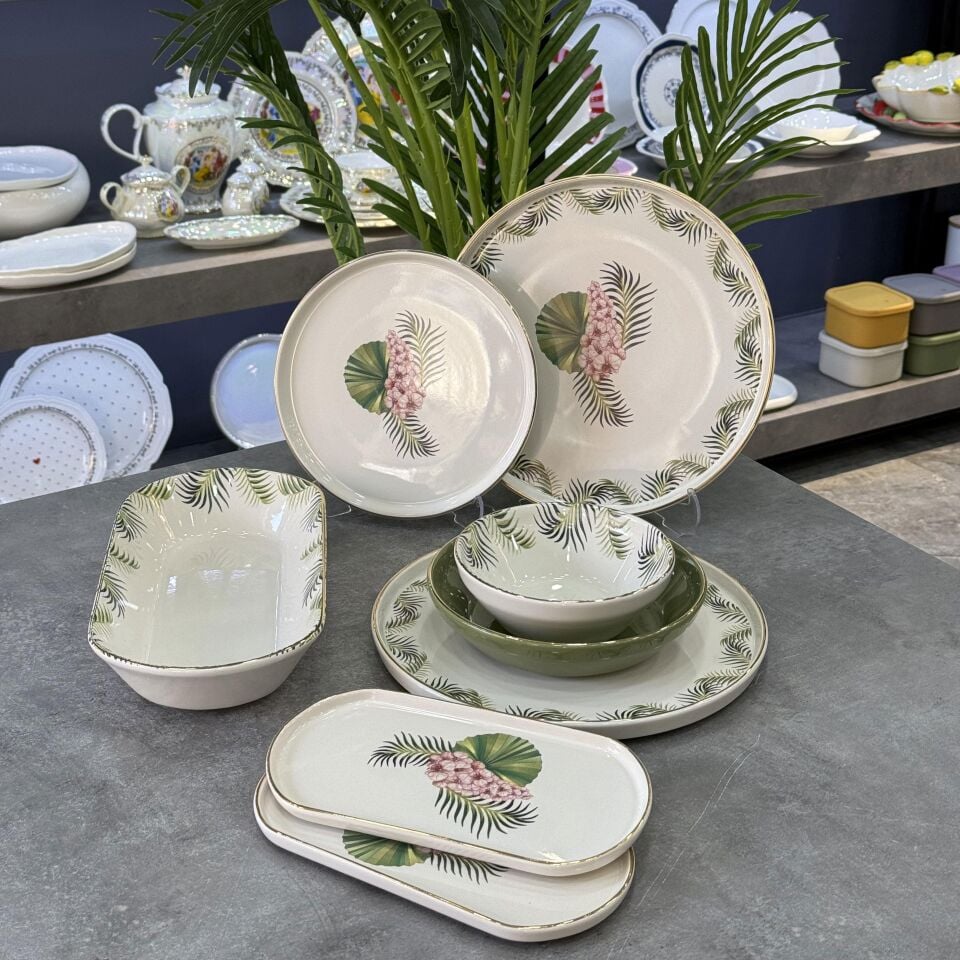 Seri Sonu 0525 Stonware 27 Parça Kahvaltı Takımı