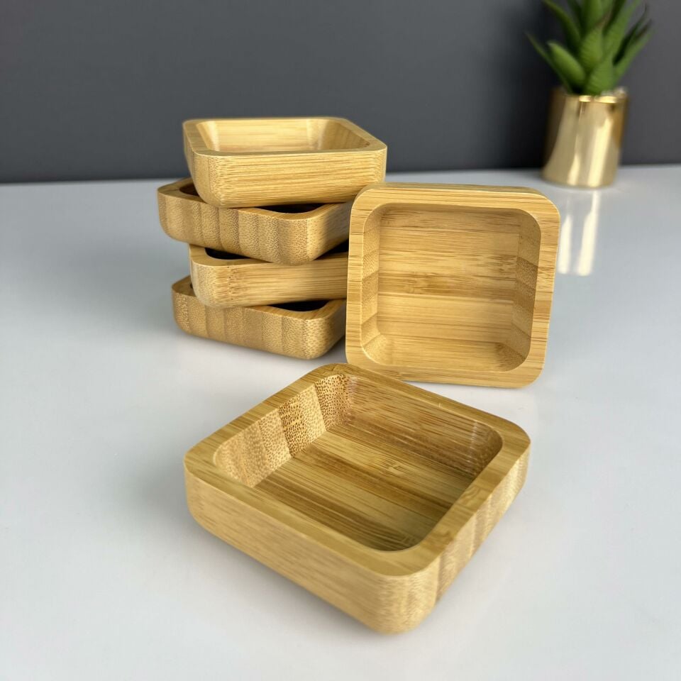 Bambu Lüx Kare Sos Kasesi (Adet Olarak Satılmaktadır)