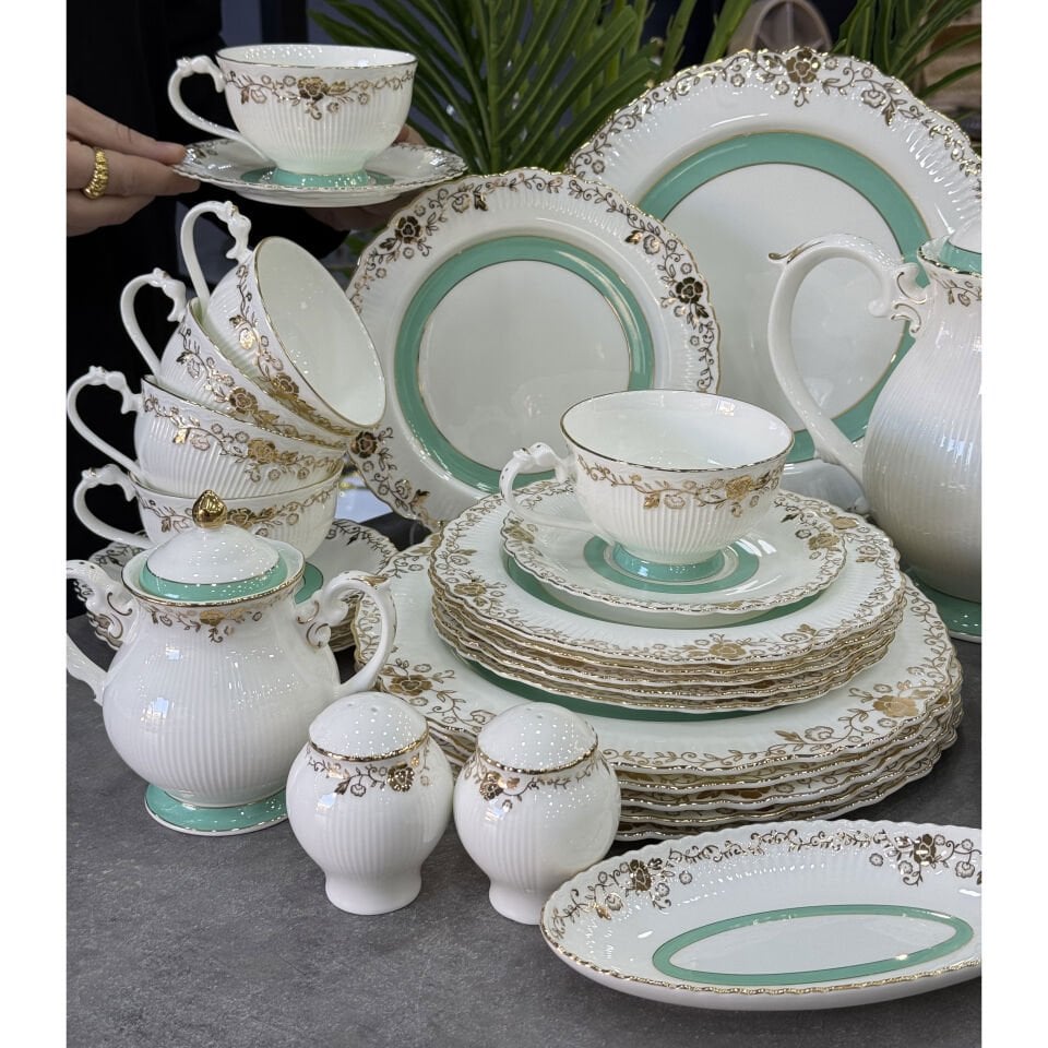 Linda Fine Bone China Porselen 36 Parça Kahvaltı & Brunch Takımı