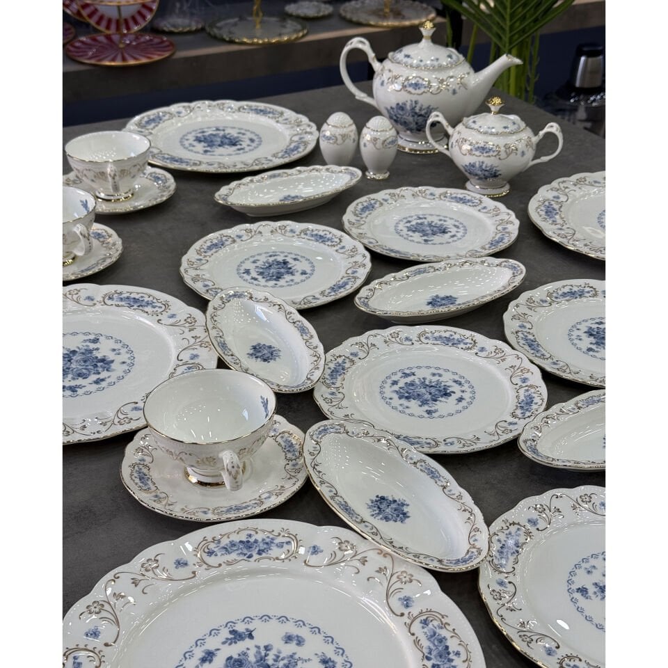 Bone China Porselen Mabel Lüx 36 Parça Kahvaltı Takımı