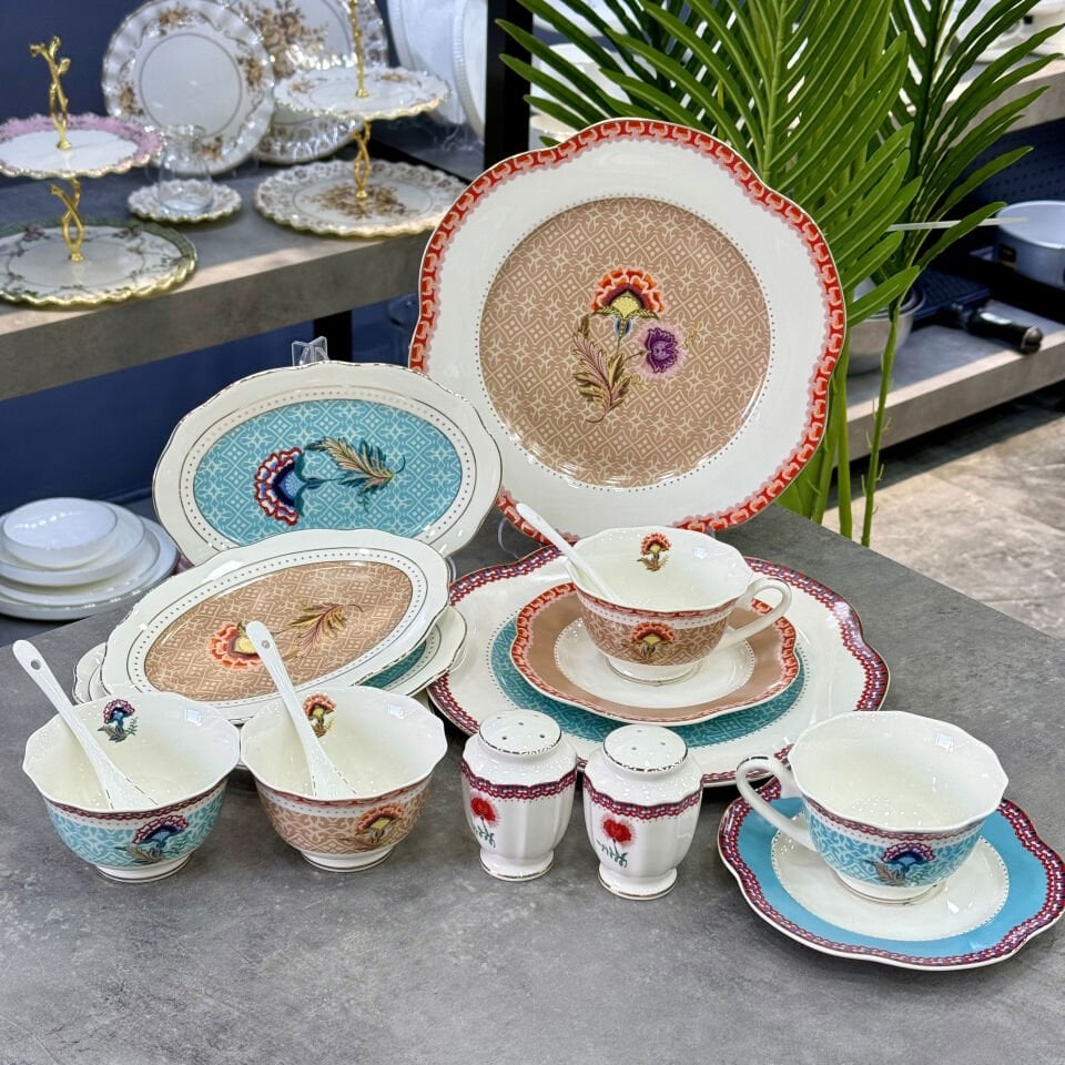 Royking Porselen Sophia 42 Parça Kahvaltı Takımı