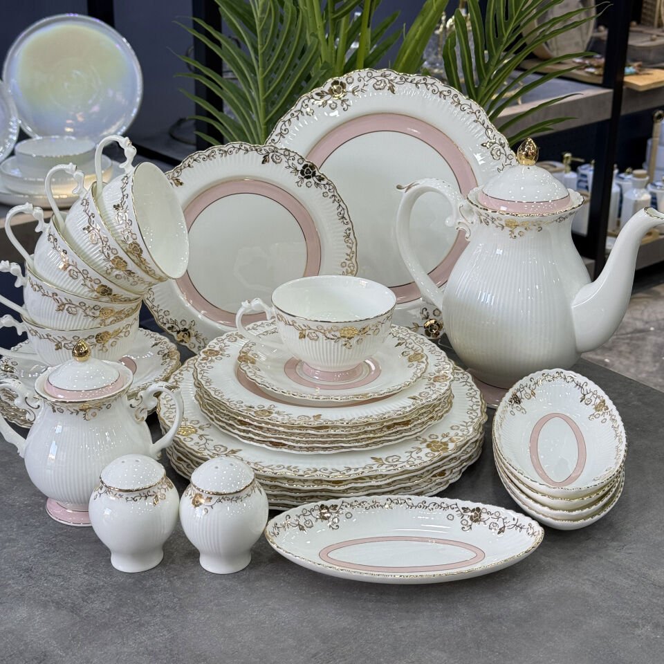 Fine Bone China Porselen 36 Parça Kahvaltı & Brunch Takımı
