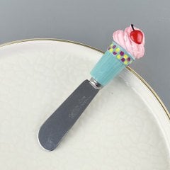 Lüx Cupe Cake Polyester Başlıklı Paslanmaz Kahvaltı Bıçağı V8