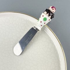 Lüx Cupe Cake Polyester Başlıklı Paslanmaz Kahvaltı Bıçağı V7