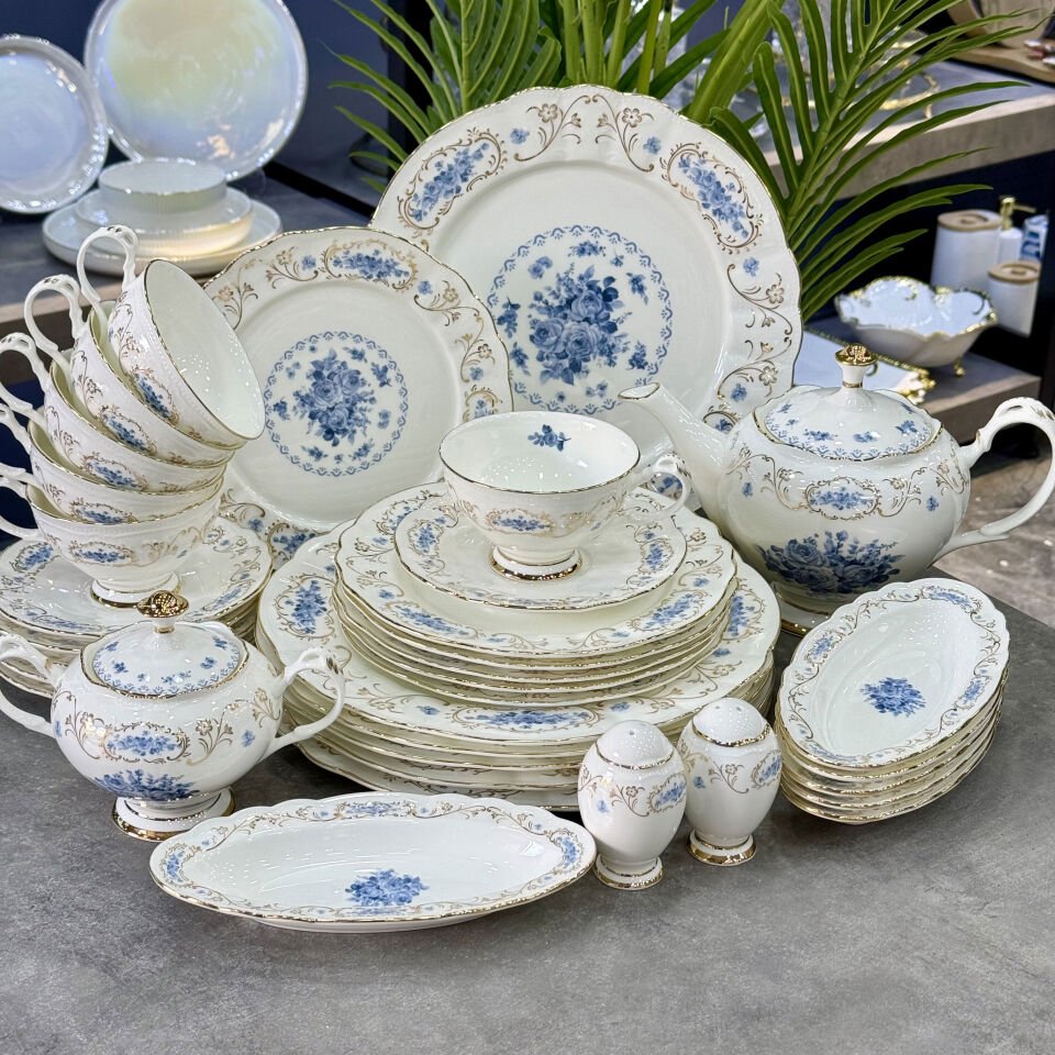 Mabel Fine Bone China Porselen 36 Parça Kahvaltı & Brunch Takımı
