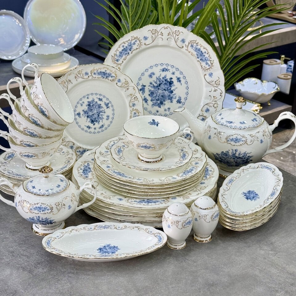 Mabel Fine Bone China Porselen 36 Parça Kahvaltı & Brunch Takımı