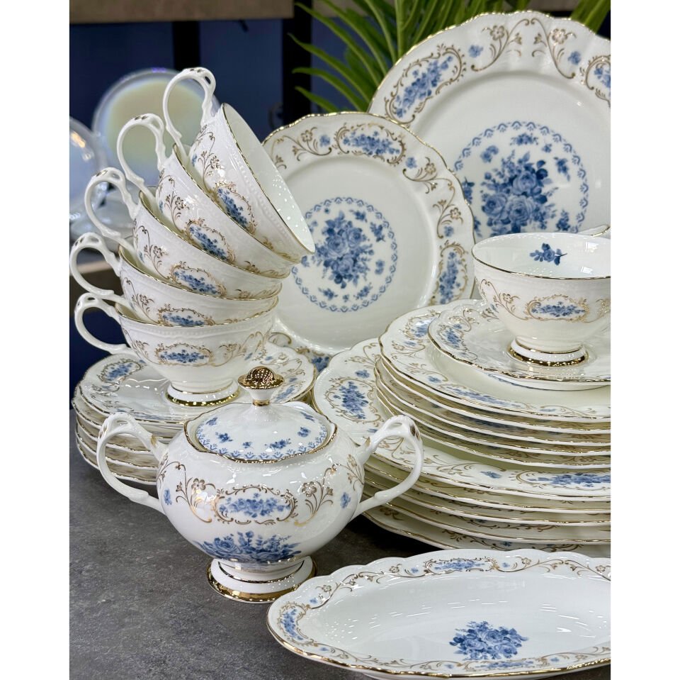 Mabel Fine Bone China Porselen 36 Parça Kahvaltı & Brunch Takımı