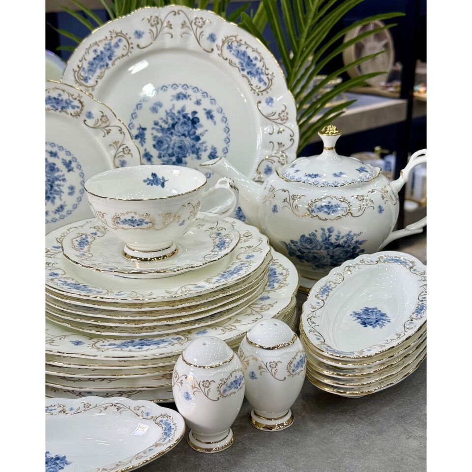 Mabel Fine Bone China Porselen 36 Parça Kahvaltı & Brunch Takımı