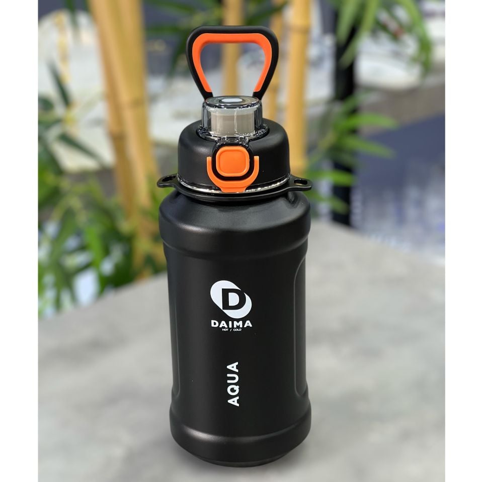 Daima Aqua 1000 ML Siyah Termos