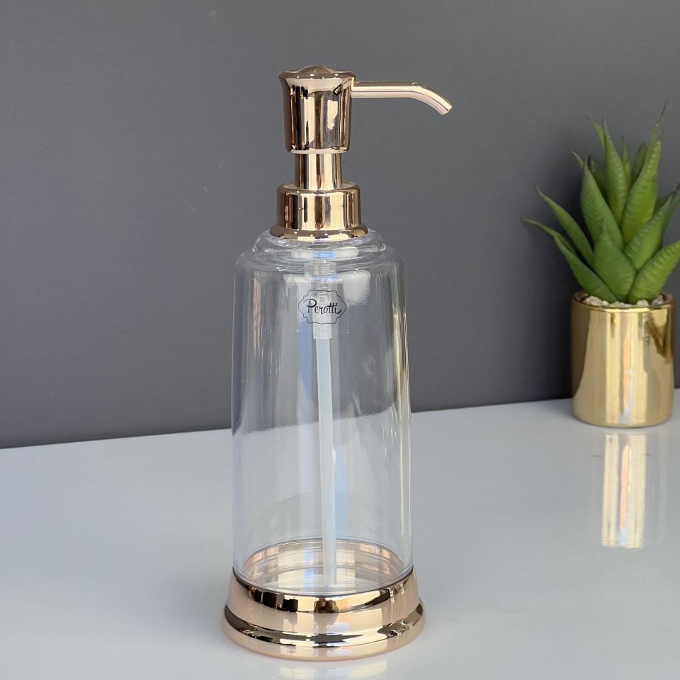 Lüx Rose Gold Akrilik Sıvı Sabunluk