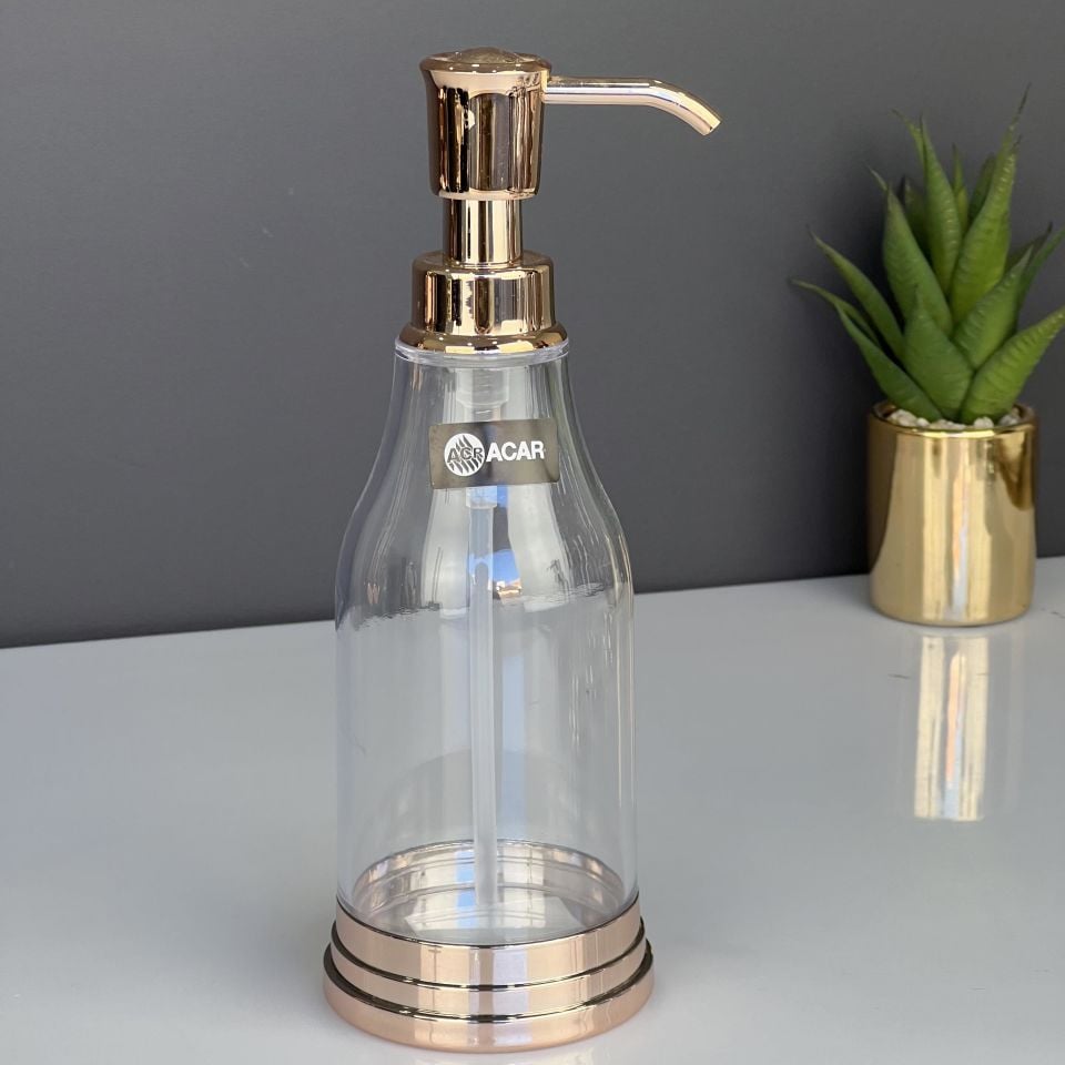 Lüx Rose Gold Akrilik Sıvı Sabunluk
