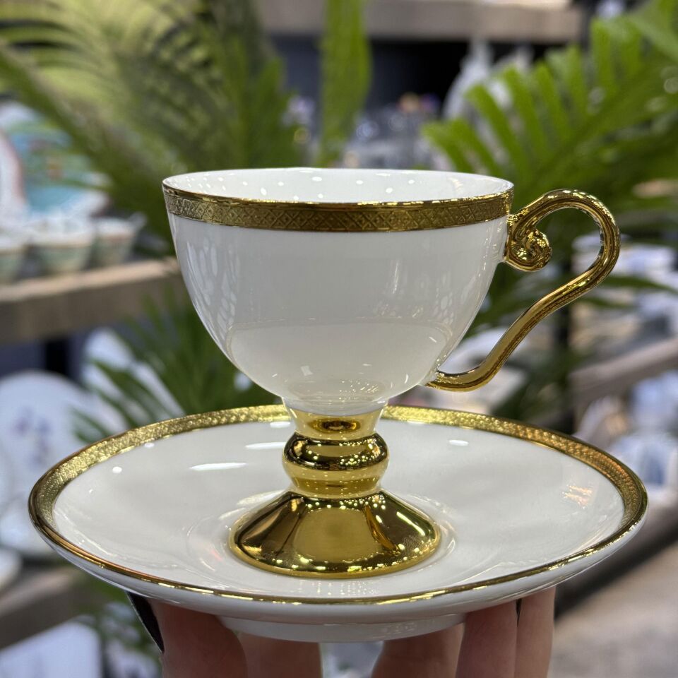 Lüx Porselen  Thelma Gold Tek Fincan