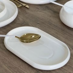 Bianco Perla Seri Saf Beyaz Porselen 41 Parça Yemek Takımı