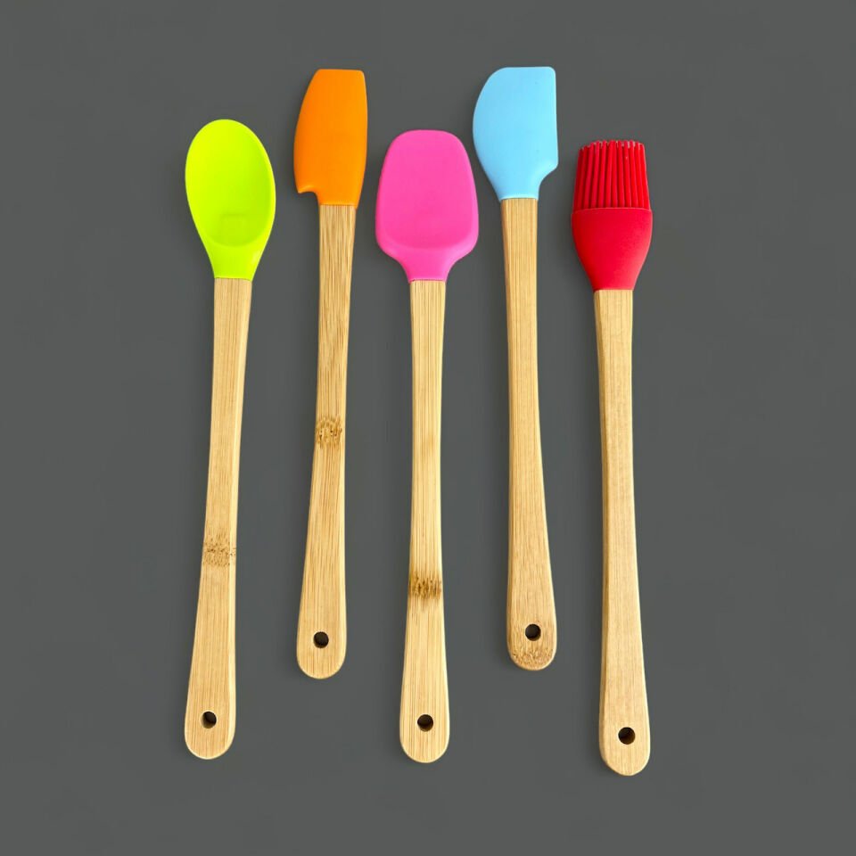 Bella 5 Li Mini Bambu Spatula Seti