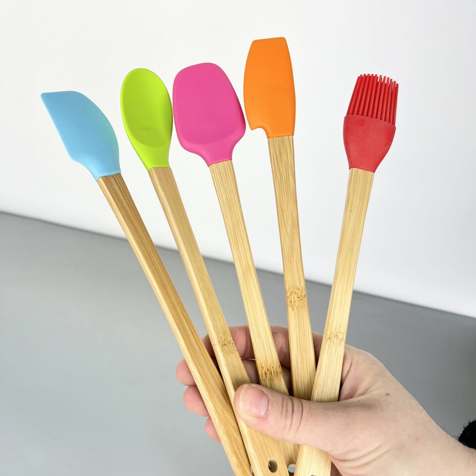 Bella 5 Li Mini Bambu Spatula Seti