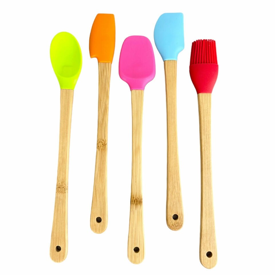 Bella 5 Li Mini Bambu Spatula Seti