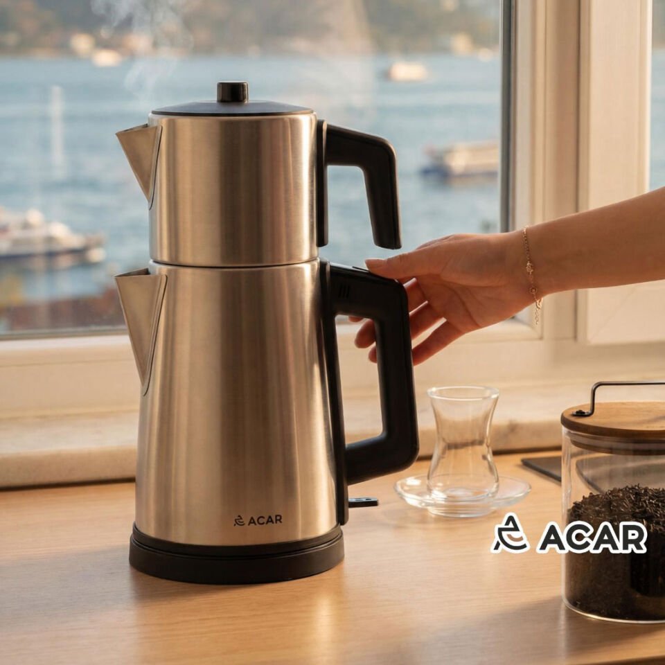 Ultimate Pro Tea Max İnox Çay Makinesi Parlak