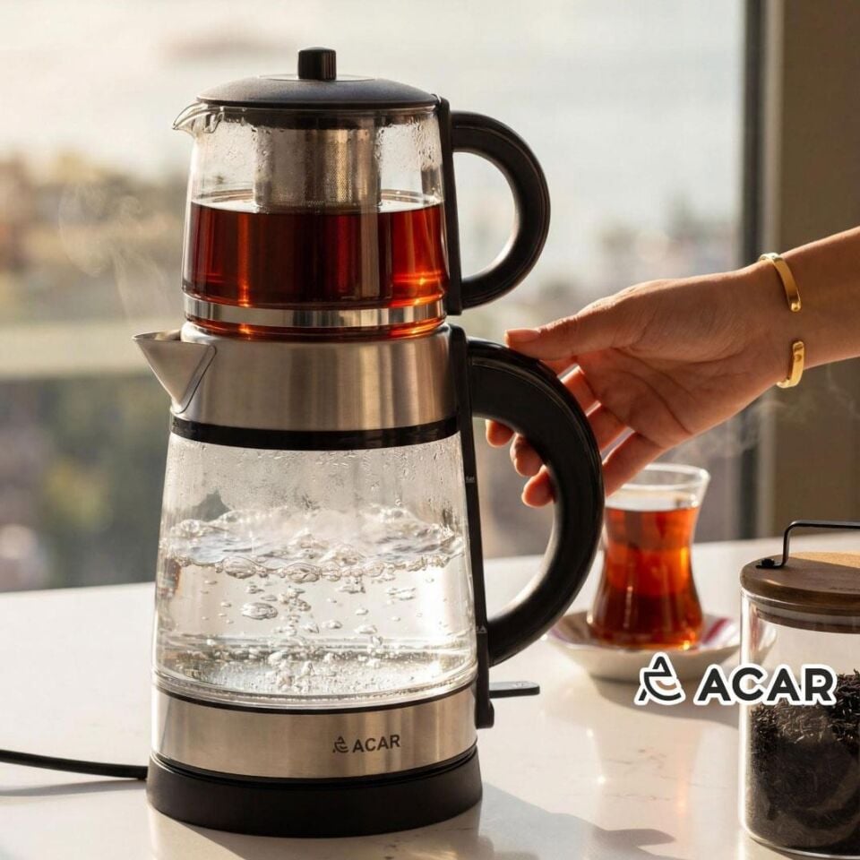 Ultimate Pro Tea Max Cam İnox Çay Makinesi