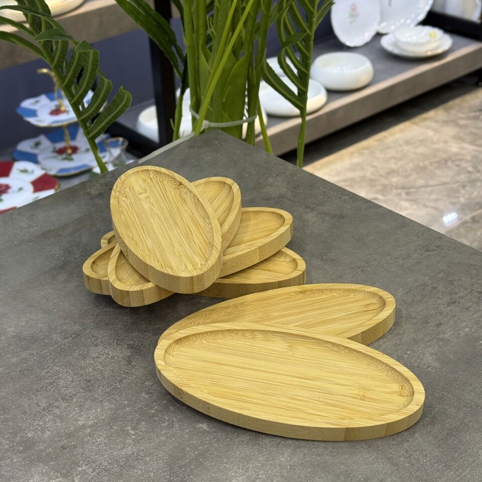 Seri Sonu Lüx Bambu 6 lı Oval Sunum