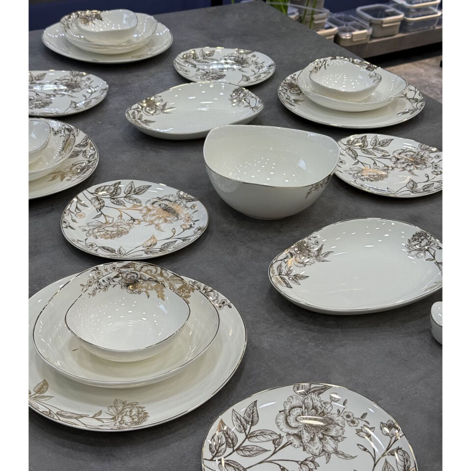 Bone Porselen Blanca 29 Parça Yemek Takımı