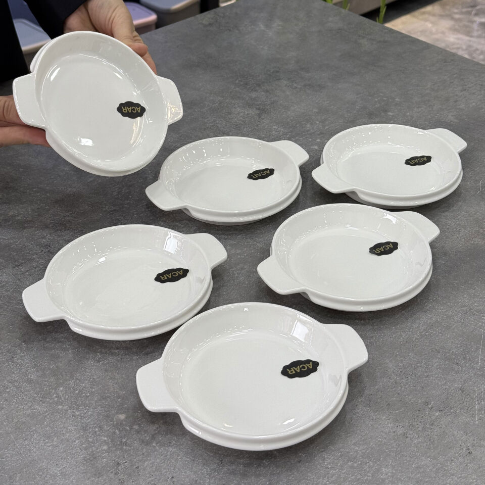 Porselen 6 Lı Sunum Tabağı 13 Cm