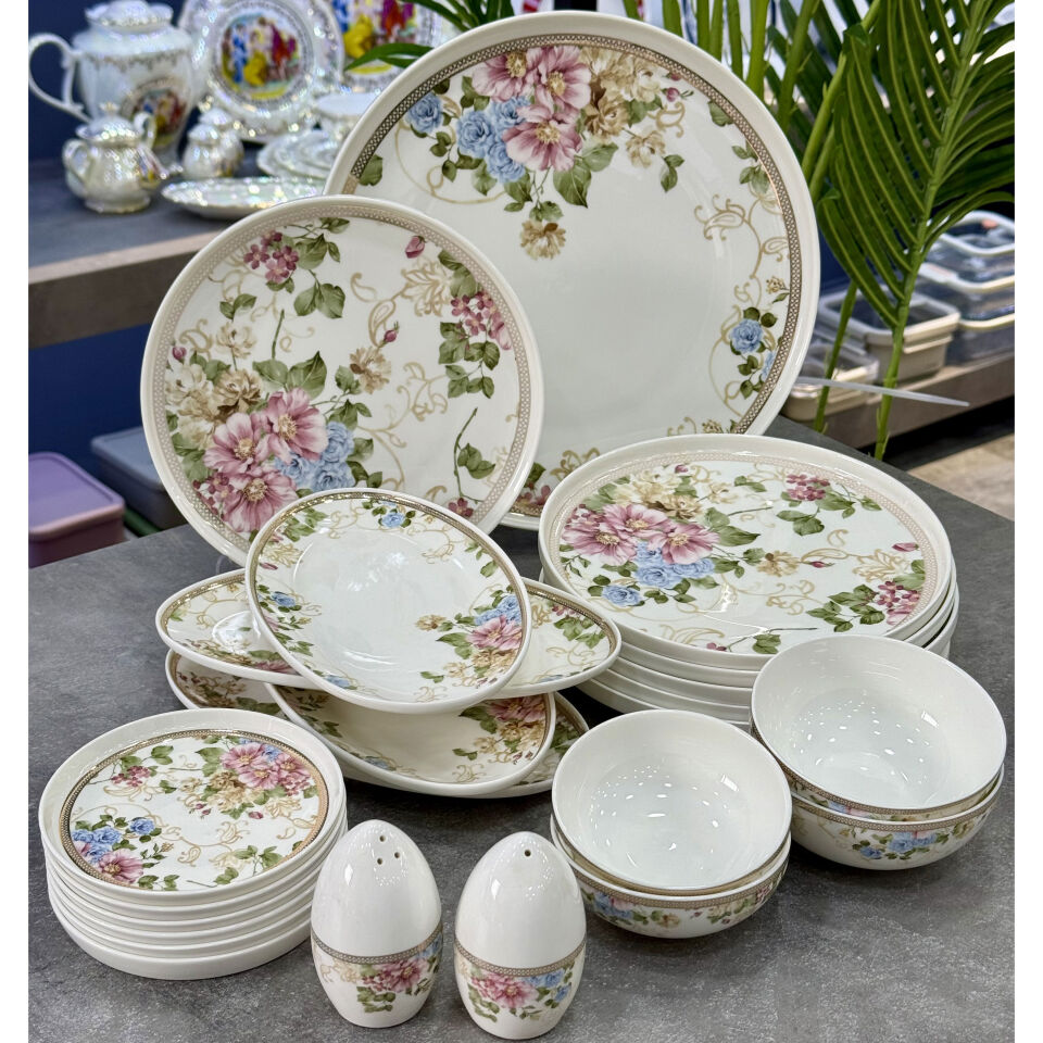 Bone China Porselen 23 Parça Freya Kahvaltı Takımı