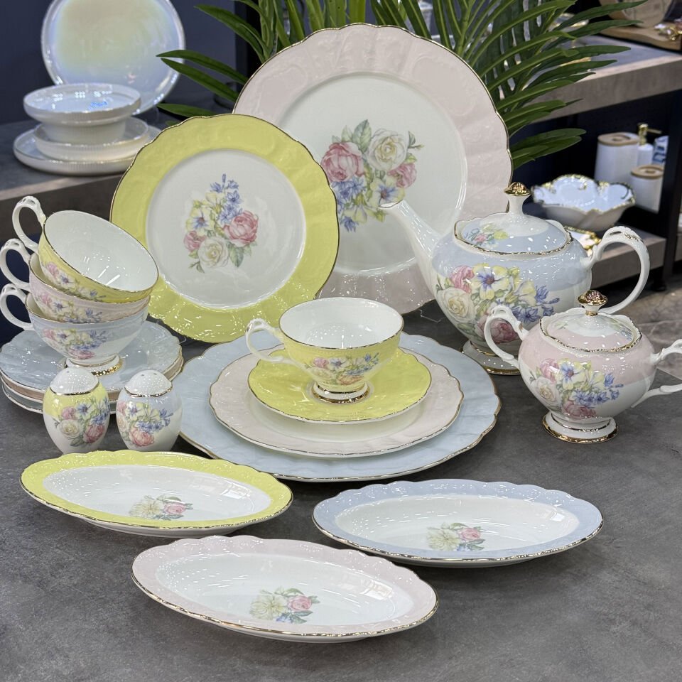 Rainbow Bone China Porselen 36 Parça Kahvaltı & Brunch Takımı