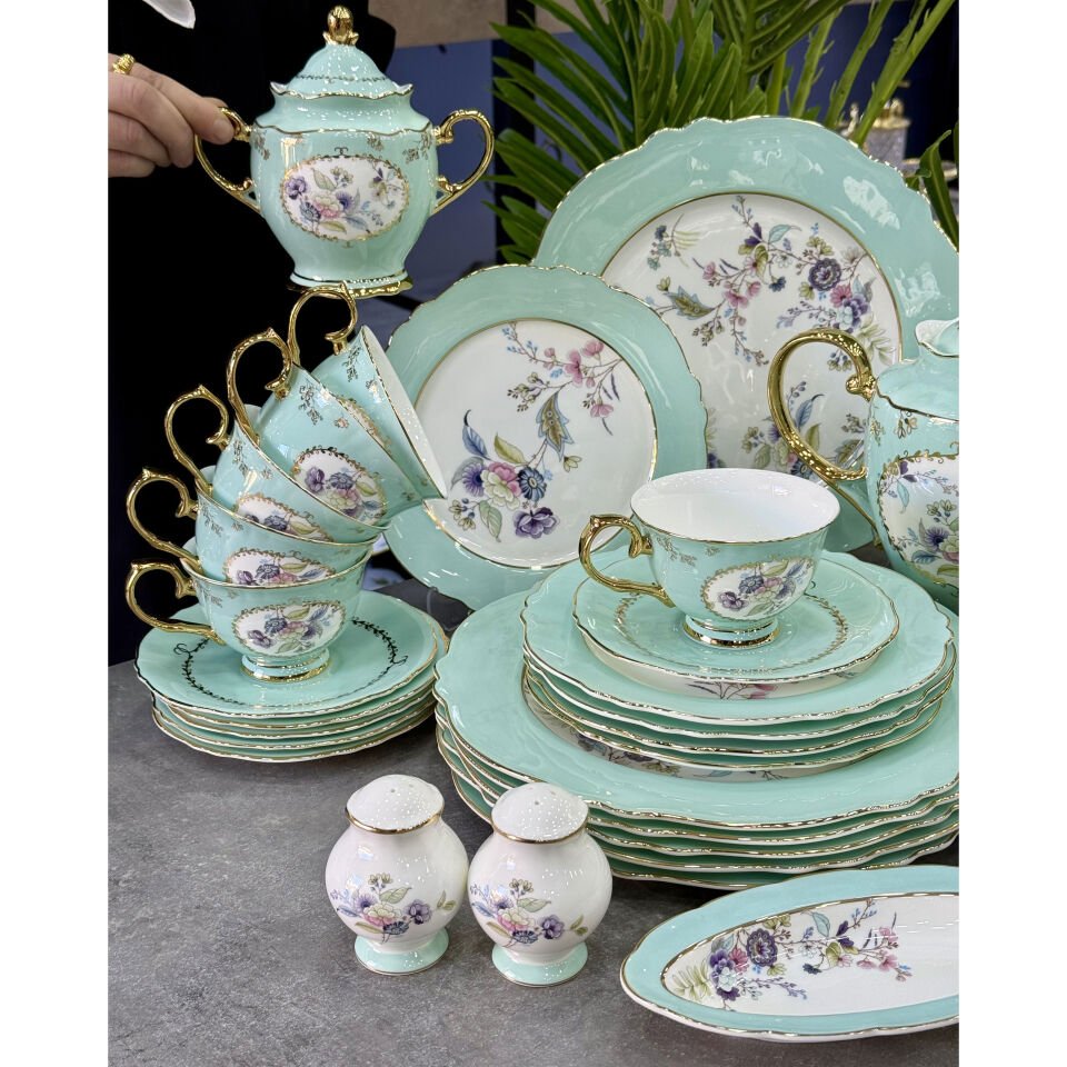 Linda Fine Bone China Porselen 36 Parça Kahvaltı & Brunch Takımı