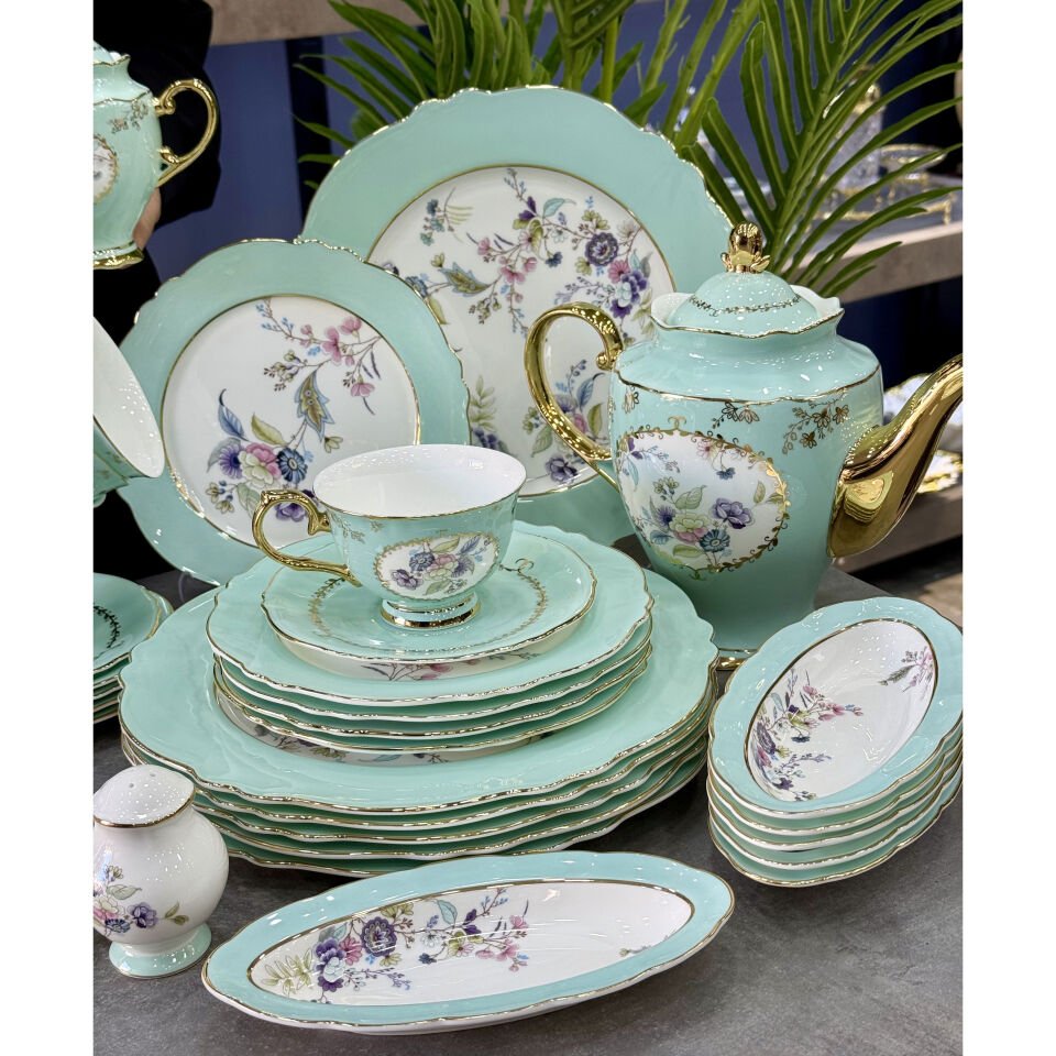 Linda Fine Bone China Porselen 36 Parça Kahvaltı & Brunch Takımı