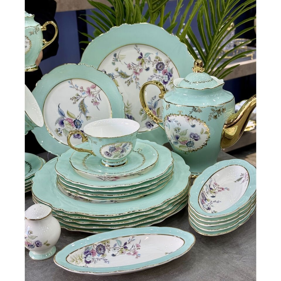 Linda Fine Bone China Porselen 36 Parça Kahvaltı & Brunch Takımı