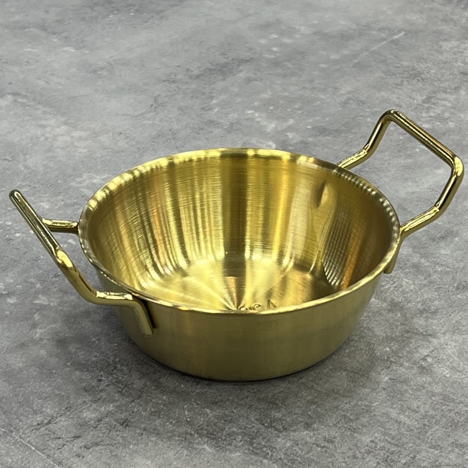 Seri Sonu Lüx Metal 12 Cm Çapında Çelik Sahan Görünümlü Tabak