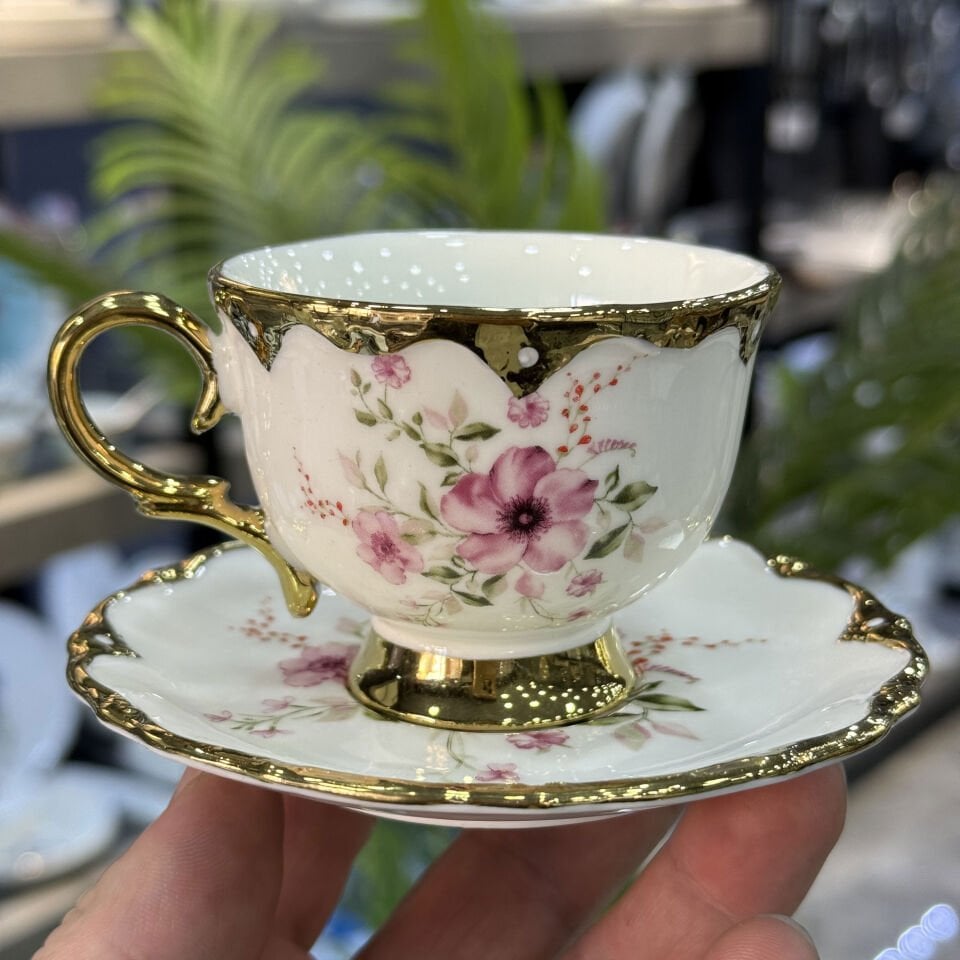 Lüx Porselen Hermia 6 Lı Fincan Takımı