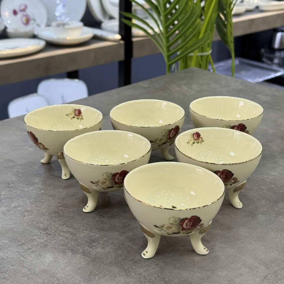 Rose Porselen 6 Lı Dondurmalık