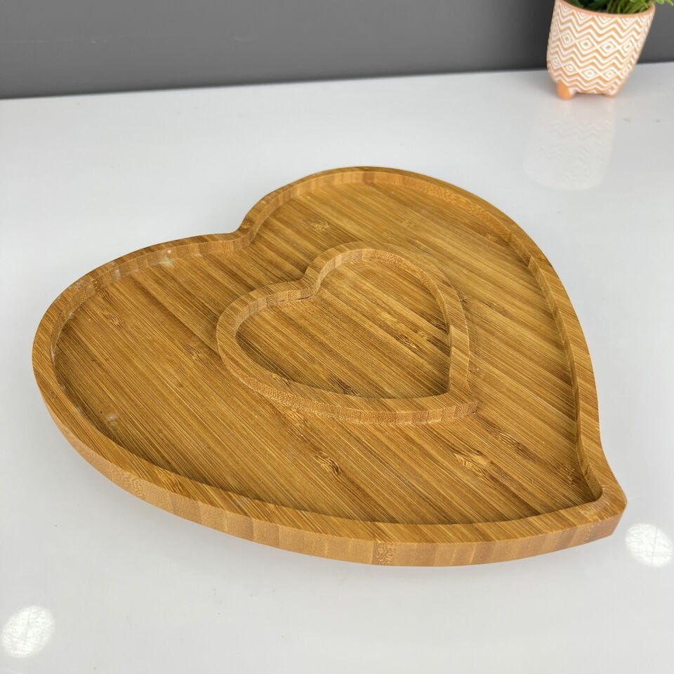 Seri Sonu 294 Bambu Raylı Dönerli Kalp Servis 26 Cm