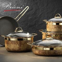 Brioni Royal Stone 7 Parça Tencere Seti
