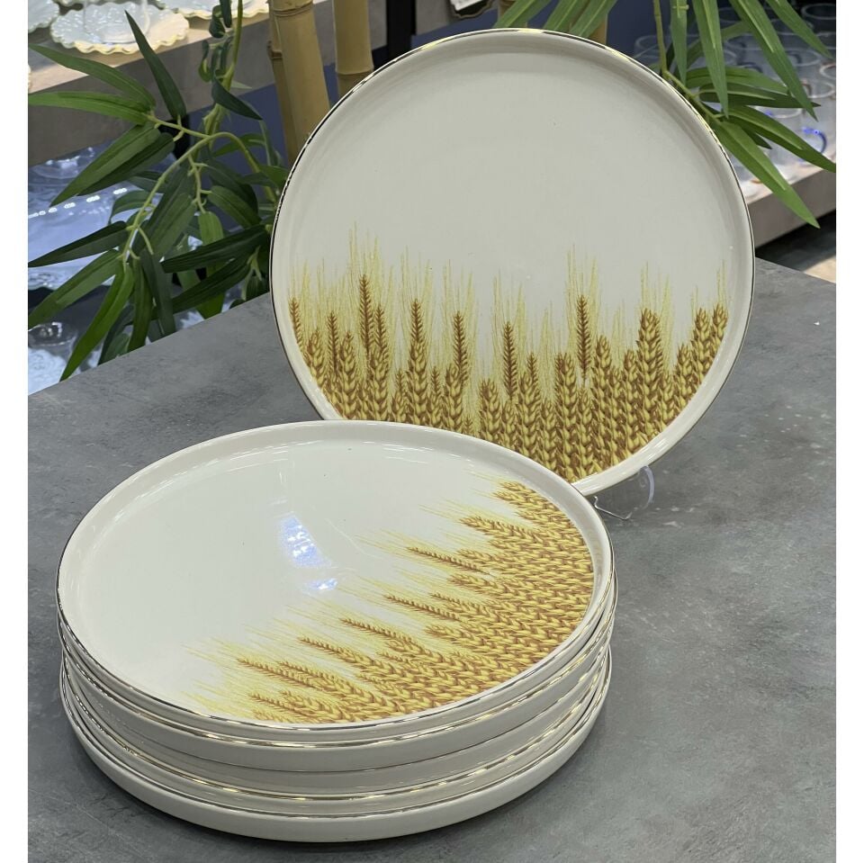 Seri Sonu 083 6 Parça Pasta Tabağı 23 cm