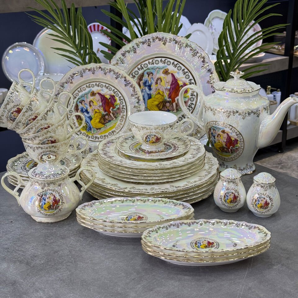 Markz Bone China Porselen 36 Parça Kahvaltı & Brunch Takımı