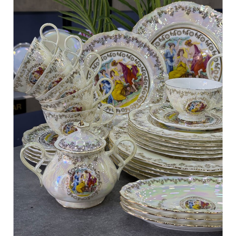 Markz Bone China Porselen 36 Parça Kahvaltı & Brunch Takımı