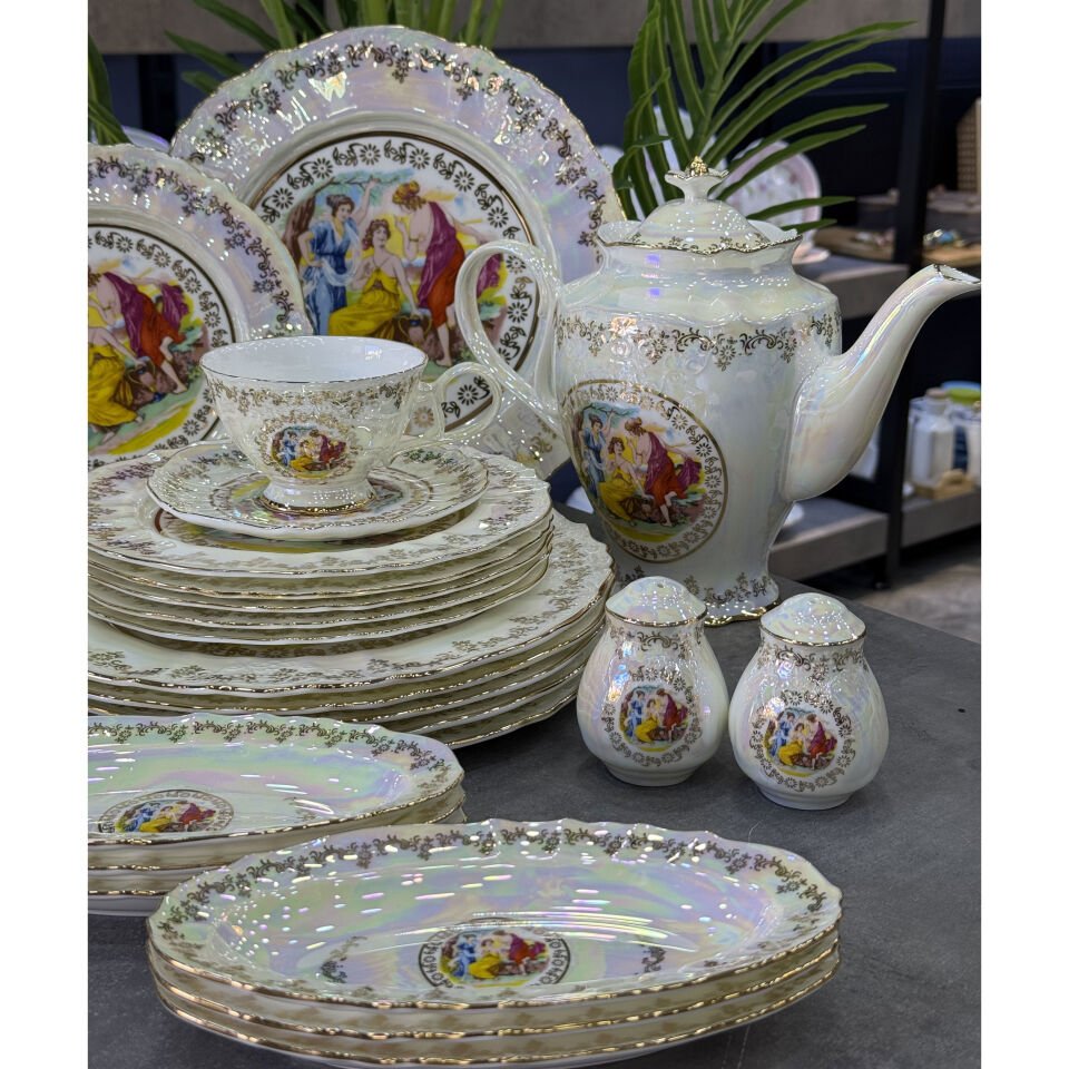 Markz Bone China Porselen 36 Parça Kahvaltı & Brunch Takımı